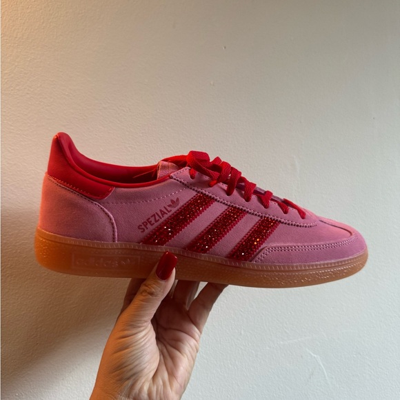 adidas Spezial Pink and Red Suede Sneakers - Picture 5 of 5